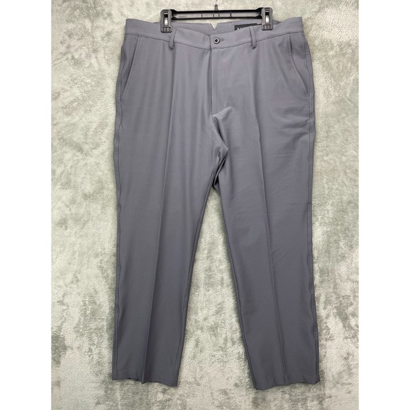 Dunning Men's Everbest Golf‎ Pants 38x30 Gray Performance Stretch Chino - Picture 1 of 8